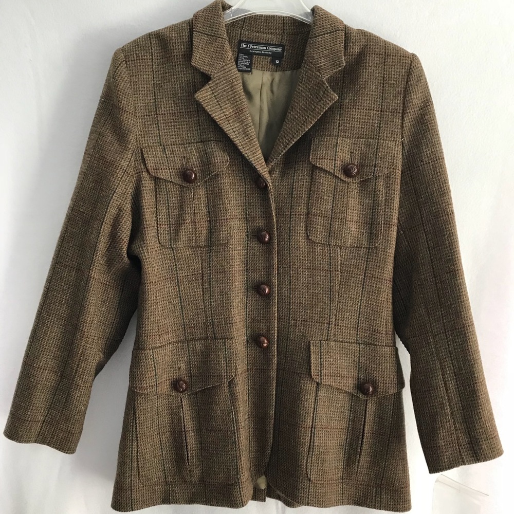 The J. Peterman Company 100% Wool Blazer/Jacket